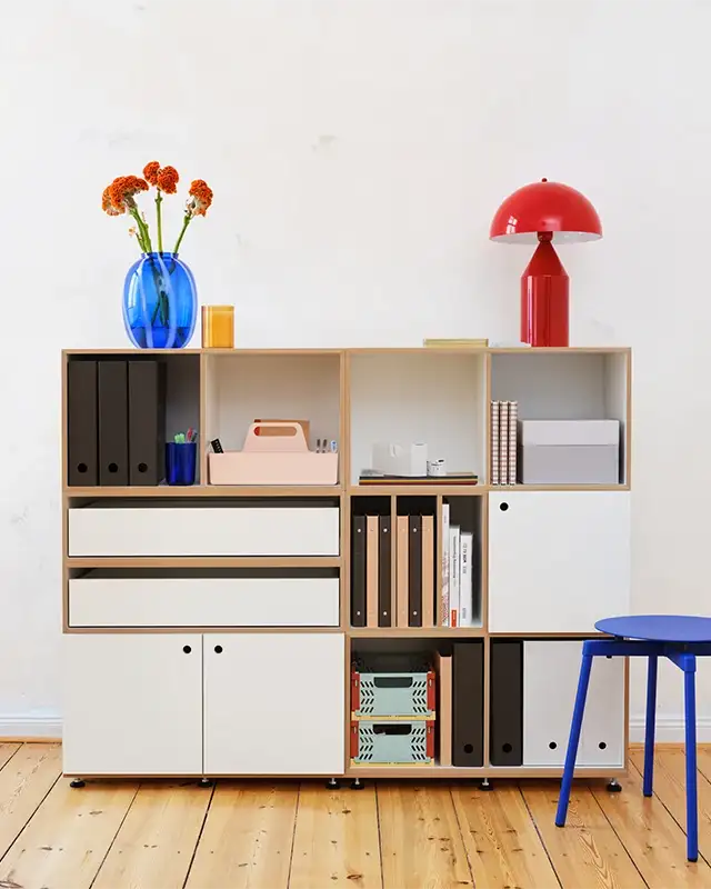 Home Office, Büroregale, XXL-Schreibtisch, Home Office Highboard