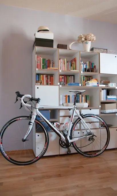 Weißes Bücherregal mit Türen und Schubladen Blog, Bücherregale, F3 Modul, Schubladen Set