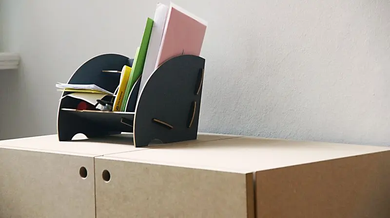 Papierablage Blog, Bücherregale, Raumteiler, Trennwand l, naturpur