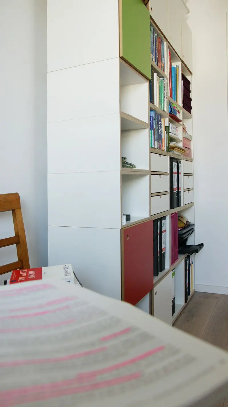 Wohnzimmerregal Detail Wohnzimmerregal, Greenery, Chinarot