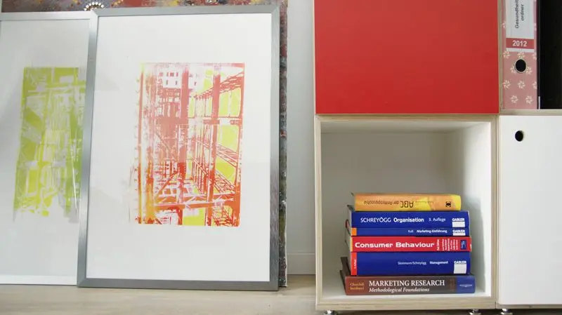 Wohnzimmerregal Detail Wohnzimmerregal, Greenery, Chinarot