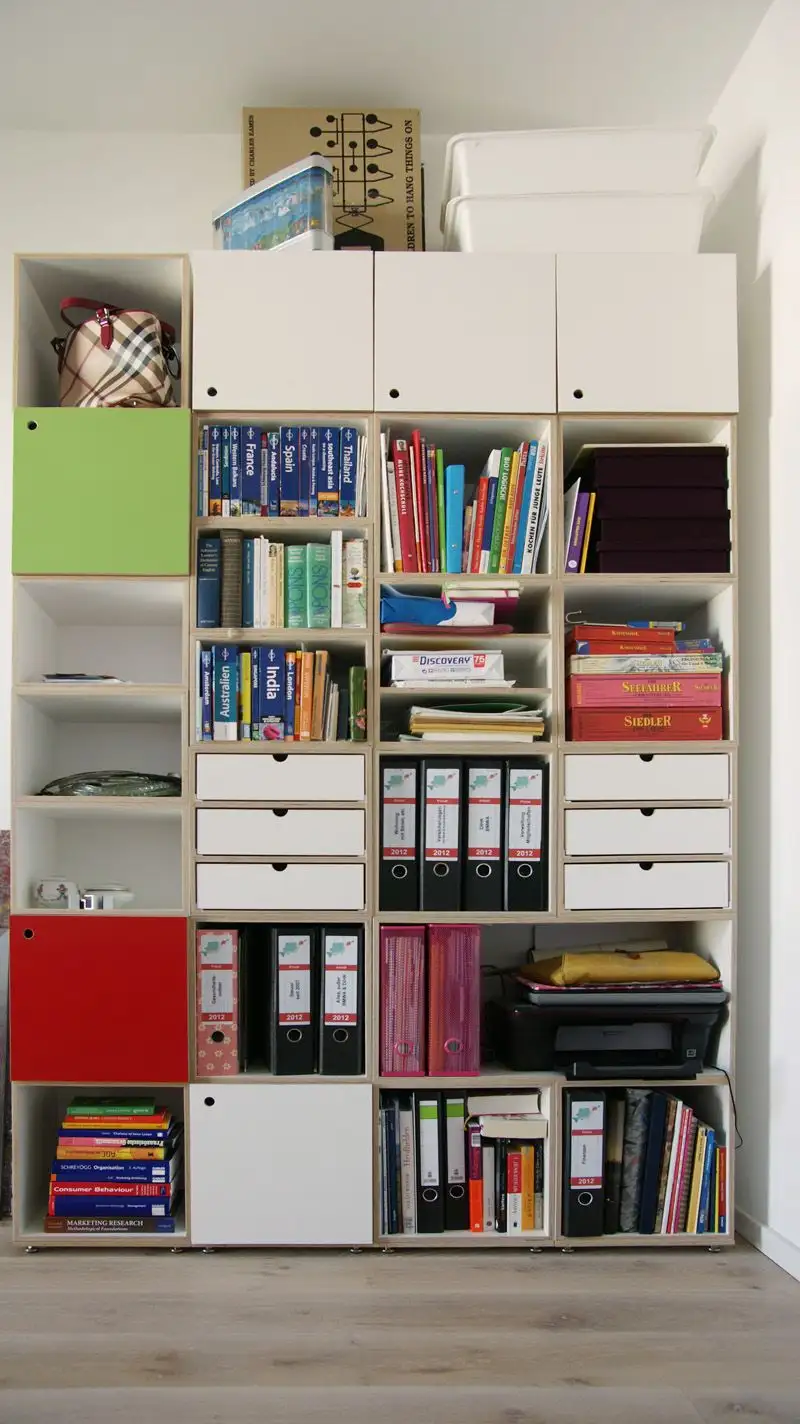 Wohnzimmerregal, Greenery, Chinarot