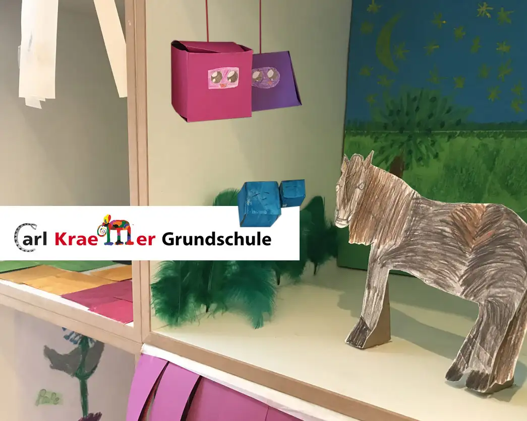 Ausstellung: Schüler verschönern Showroom, Kiezinitiative, Carl-Kraemer-Grundschule.