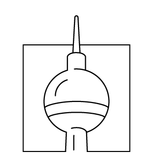 Fernsehturm, Berlin, Icon, USPs, Zeichnung, 300x300