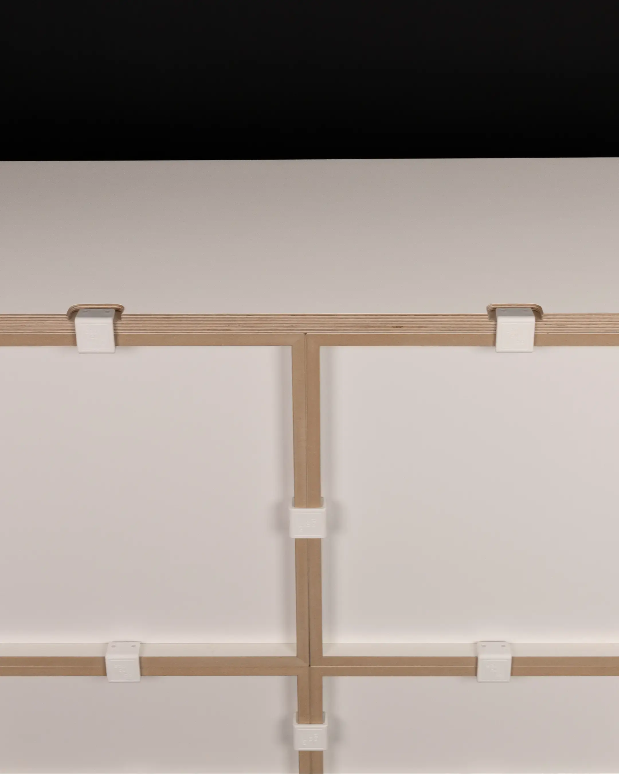 Hifi, Abdeckplatte, Rückseite, Kunststoffklammer, Weiß