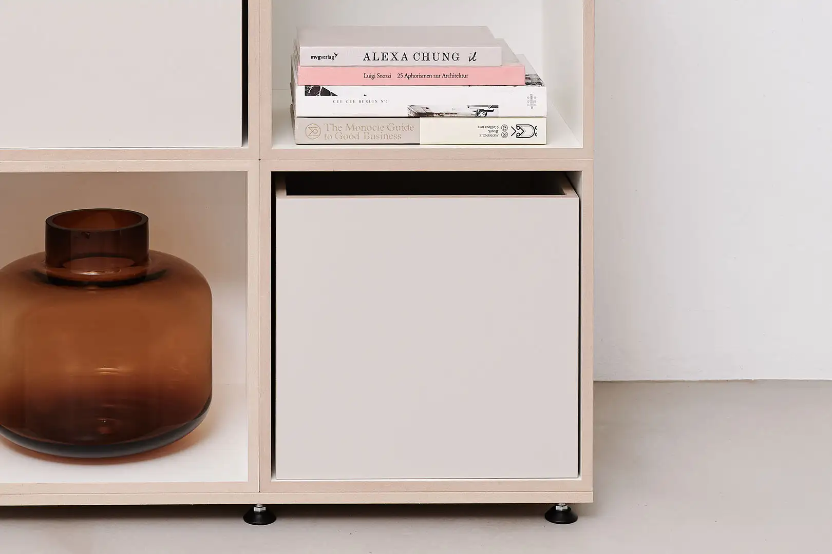 Kategorien, stocubo Würfelregal klein, Vase, Einschub, Bücher, kaschmirgrau, 3by2