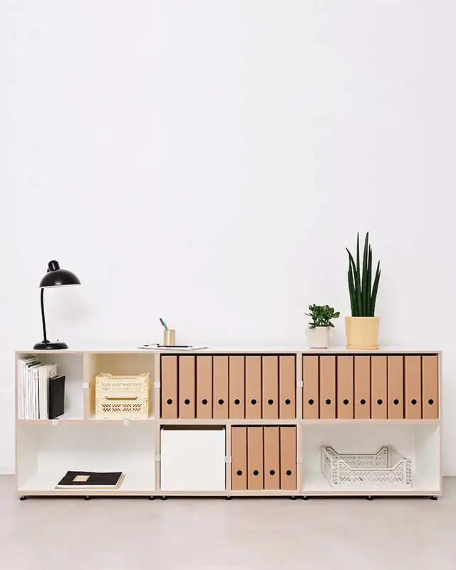 Büroregale, Aktenregale, Home-Office-Regale, stocubo Aktenregal, 2:1 Modul, Einschub