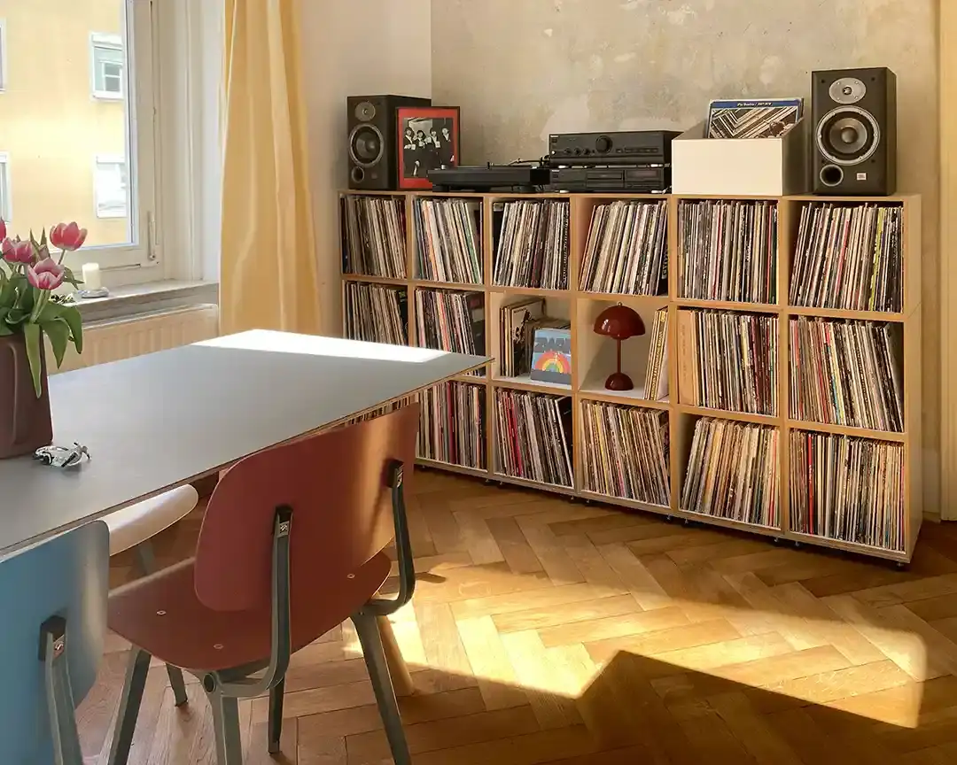 Vielseitiges Plattenregal Kundenbilder, Schallplattenregal, LP Box