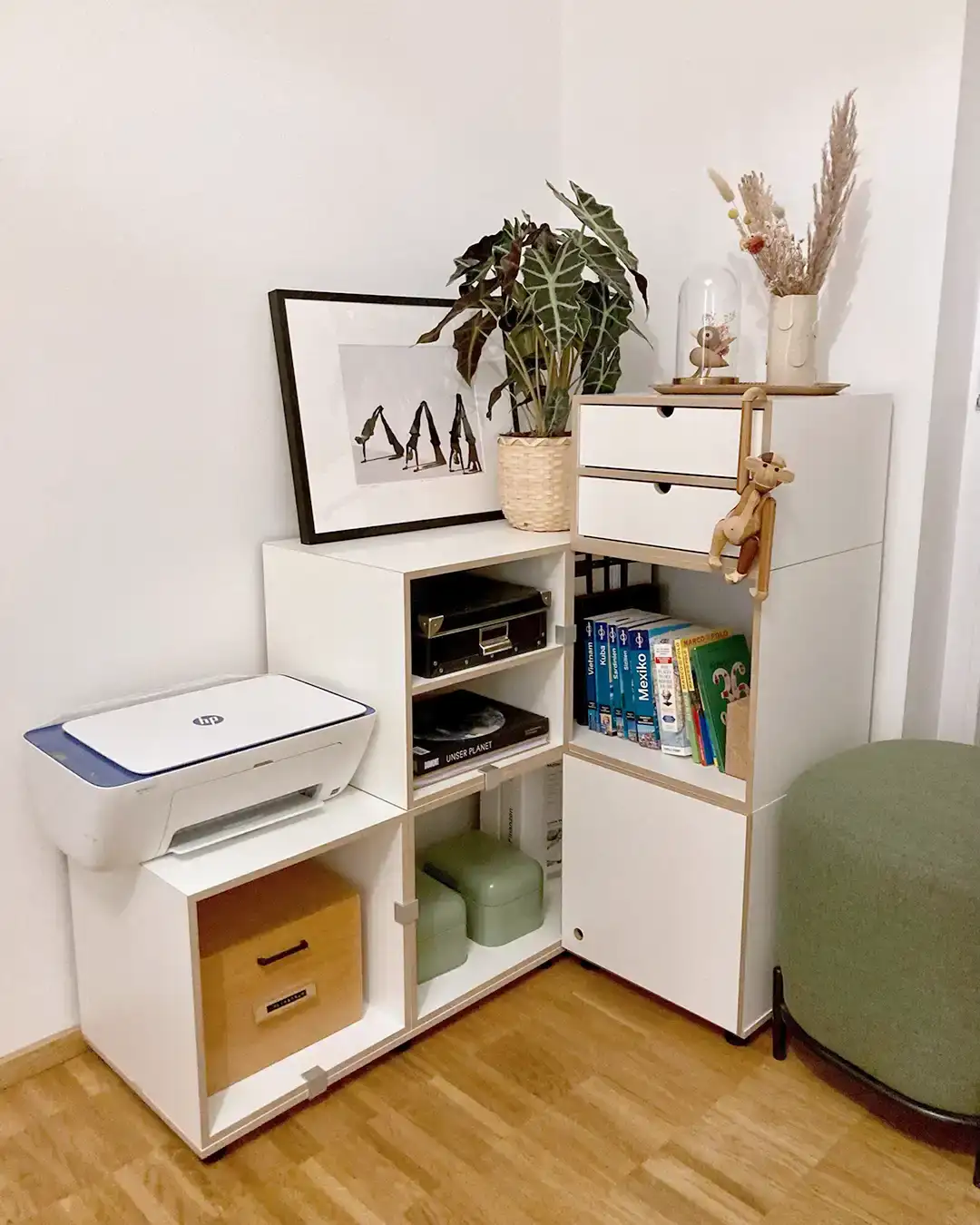 Kundenbilder, Home Office, Flur, Eckmodul, Eckregal, 50