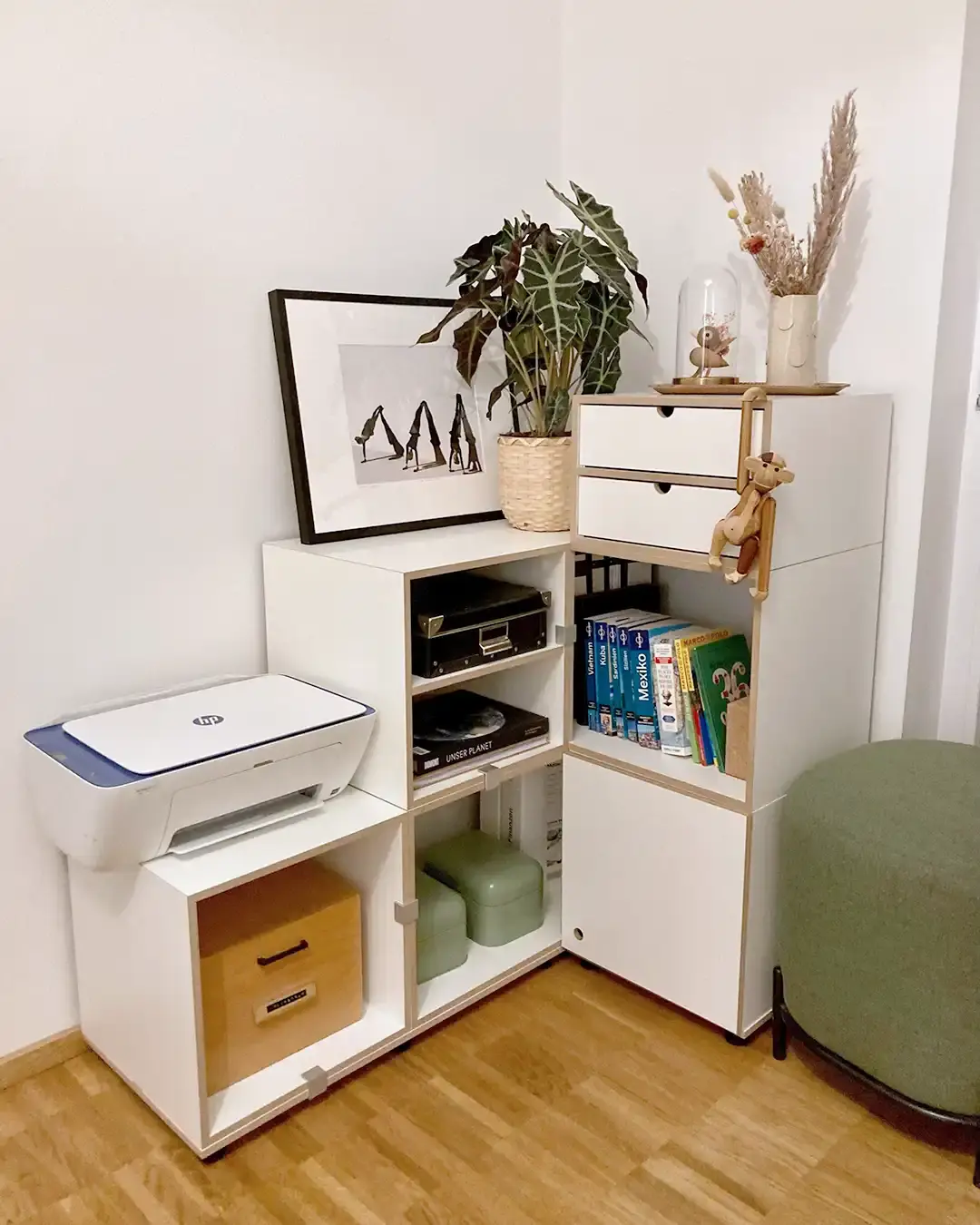 Eckregal Kundenbilder, Home Office, Flur, Eckmodul, Eckregal, 50