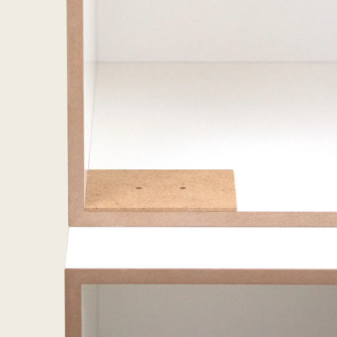 Anlegen der Schablone Anleitungen, Türen anbringen, Schritt 1, Innenkante, Würfel, Bohranleitung, bohren