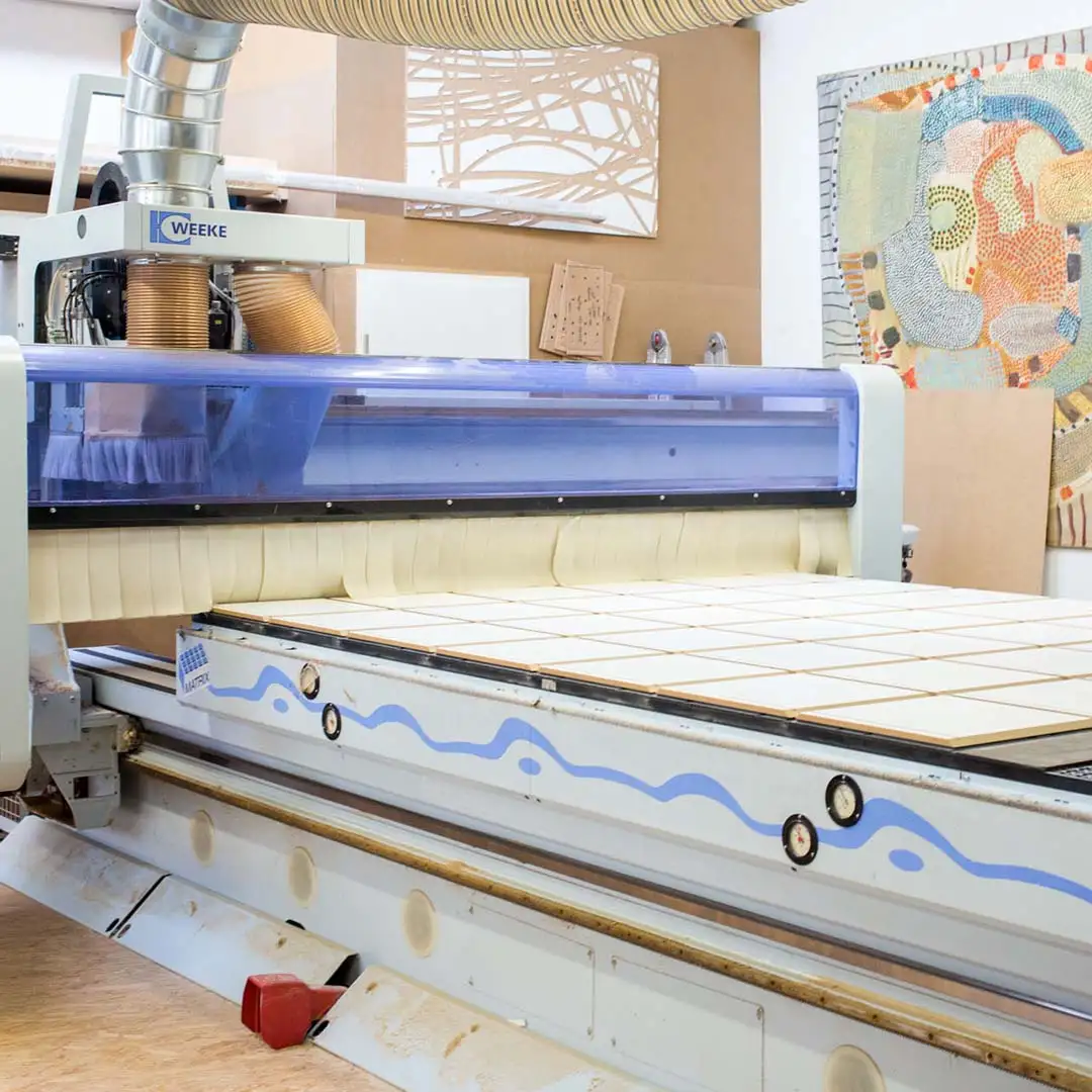 CNC Maschine Werkastatt, Produktion, Schritt 1, CNC, Fräse, fräsen, bunt