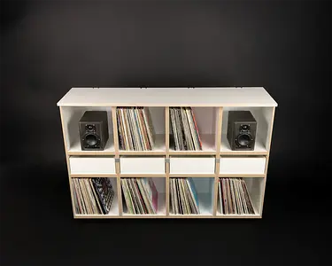 Abdeckplatte 4:1 Hifi, Abdeckplatte, LP-Regal, 4:1