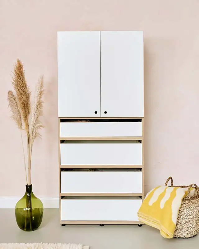 Großer Schubladenschrank Schubladenschrank, groß, 1:2 Modul, Doppelte Breite, 2:3 Modul, Doppelte Breite