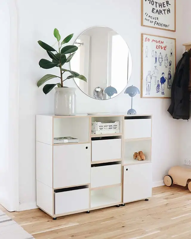 Flurregal mit Schubladen Würfelregal, Flurregal, Flurregal mit Schubladen, Koop, Franzi