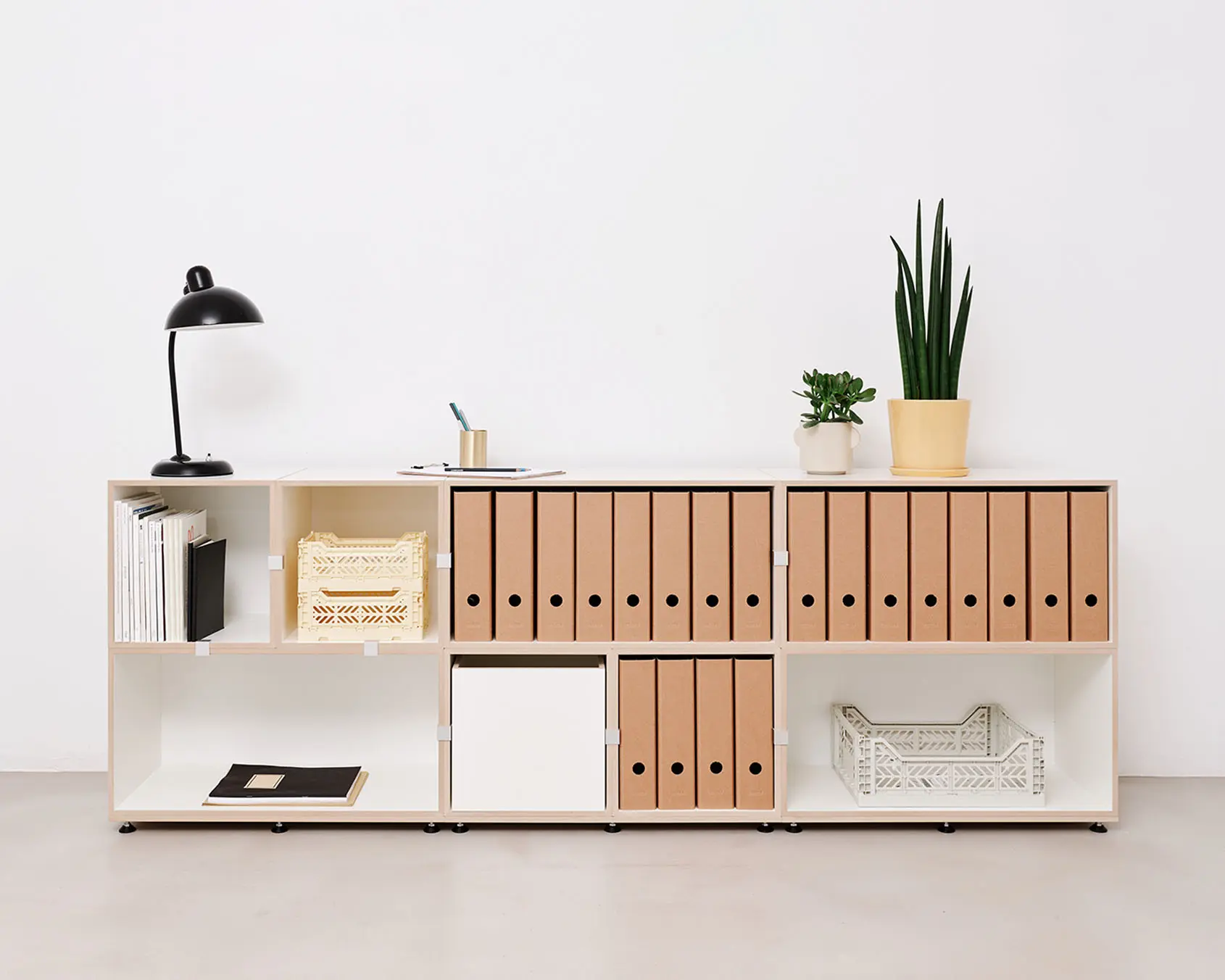Büroregale, Aktenregale, Home-Office-Regale, stocubo Aktenregal, 2:1 Modul, Einschub