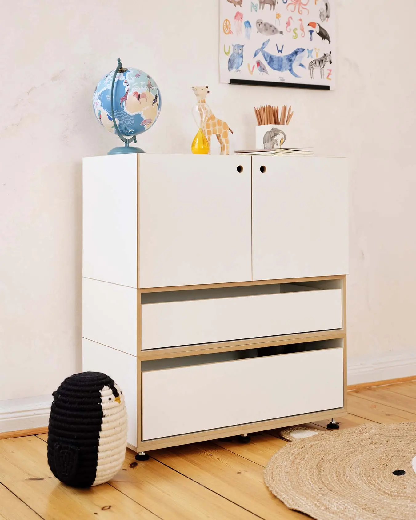 Product Page, 2:1 Modul mit Tür, 1:2 Modul Modul Doppelte Breite mit Schublade, 2:3 Modul Doppelte Breite mit Schublade, Tür