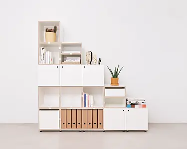 Regale für Dachschrägen Kategorien, Titelbild, stocubo Stufenregal, Tür, Einschub, 70