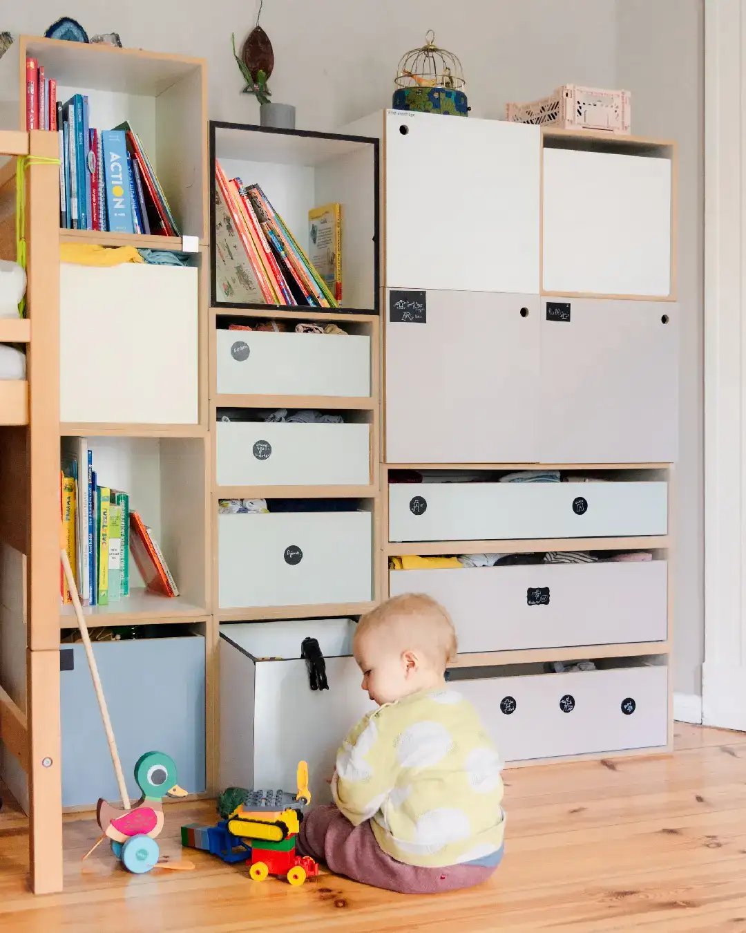 stocubo für Kinderzimmer Kinderzimmer, 1:1 Cube, 1:1 Einschub, Sonja