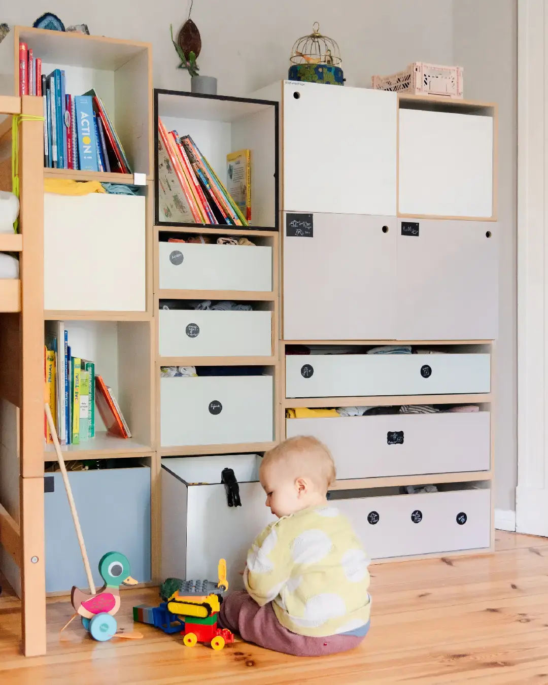 stocubo für Kinderzimmer Kinderzimmer, 1:1 Cube, 1:1 Einschub, Sonja