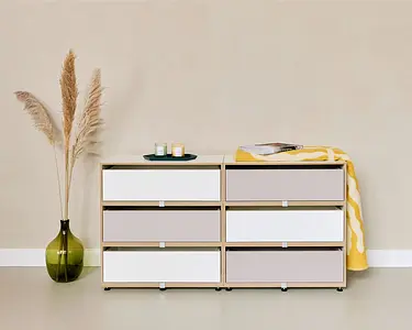 Product Page, Kommode 2er-Set, gemischt, kaschmirgrau, weiß, beige Wand