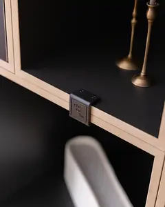 Schwarze Kunststoffklammer Wohnzimmer, Schlafzimmer, Schwarze Kunststoffklammer, Schwarzes Bücherregal, Black, 20