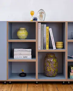 Wohnzimmer, Sideboards, Bücherregale, Große Kommode in Blau, Denimblau, Hochkanttür