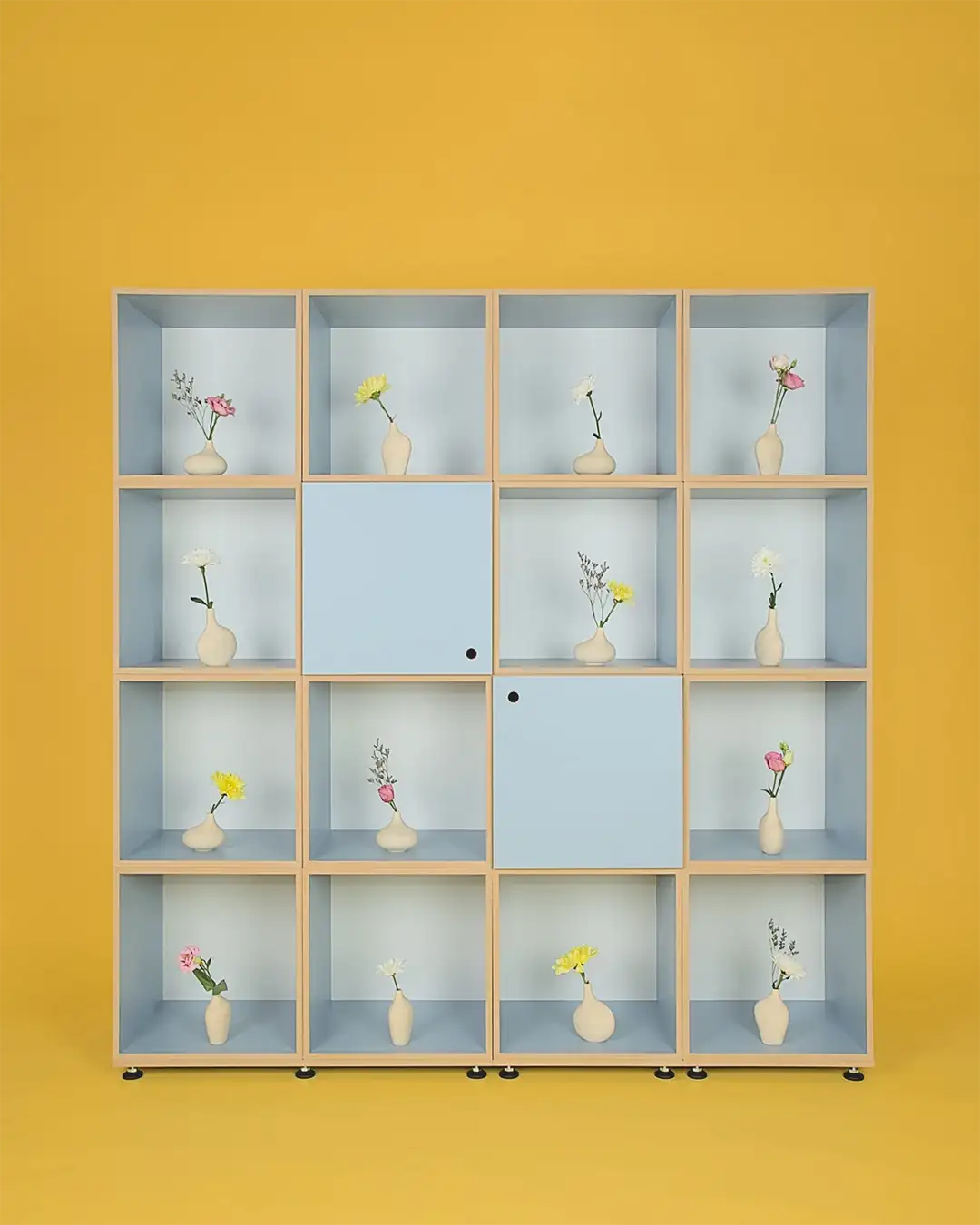 Blue Edition, Wohnzimmerregale, Bücherregale, großes Regal