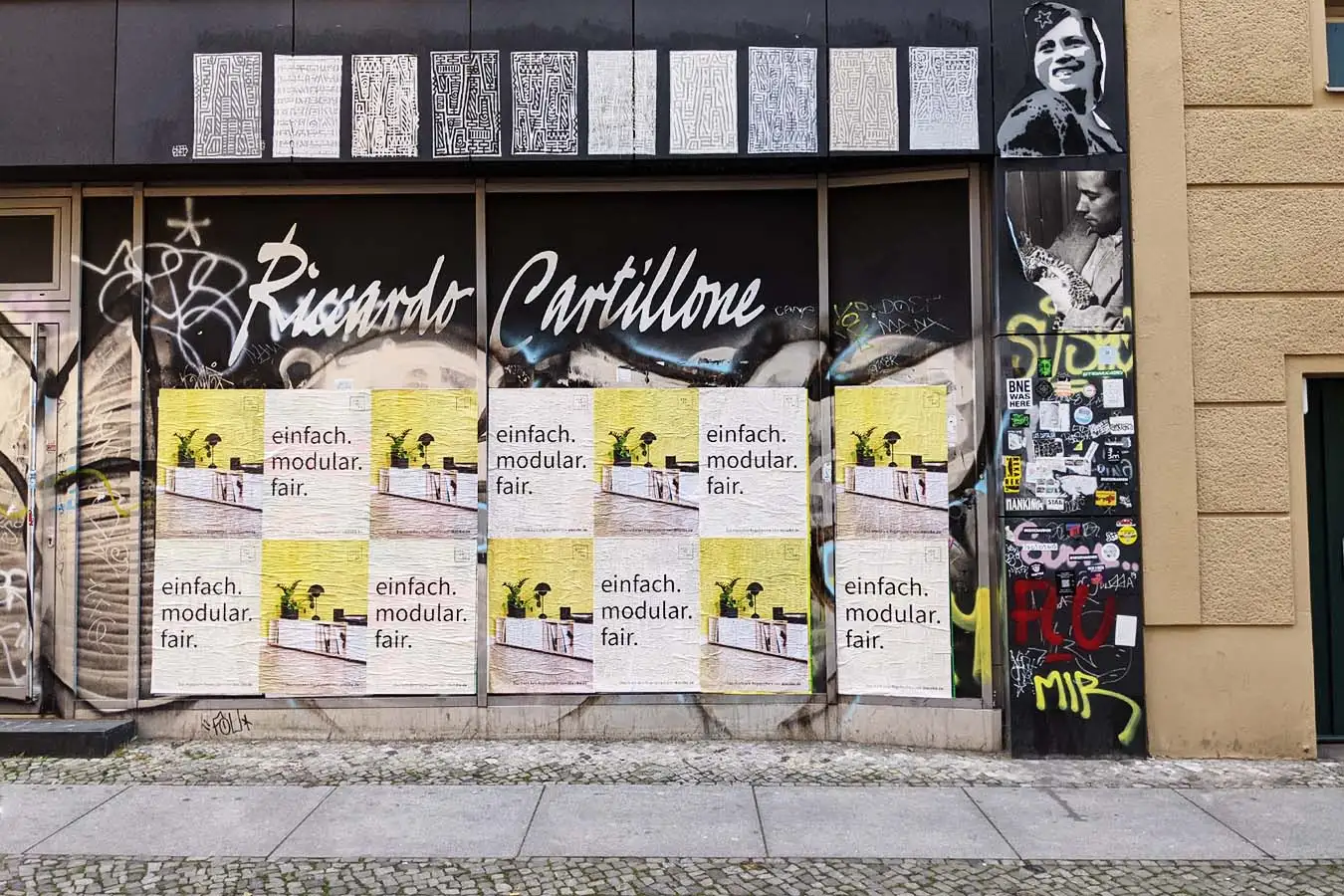 Über uns Über stocubo, Berlin, Graffiti, Plakat, Poster