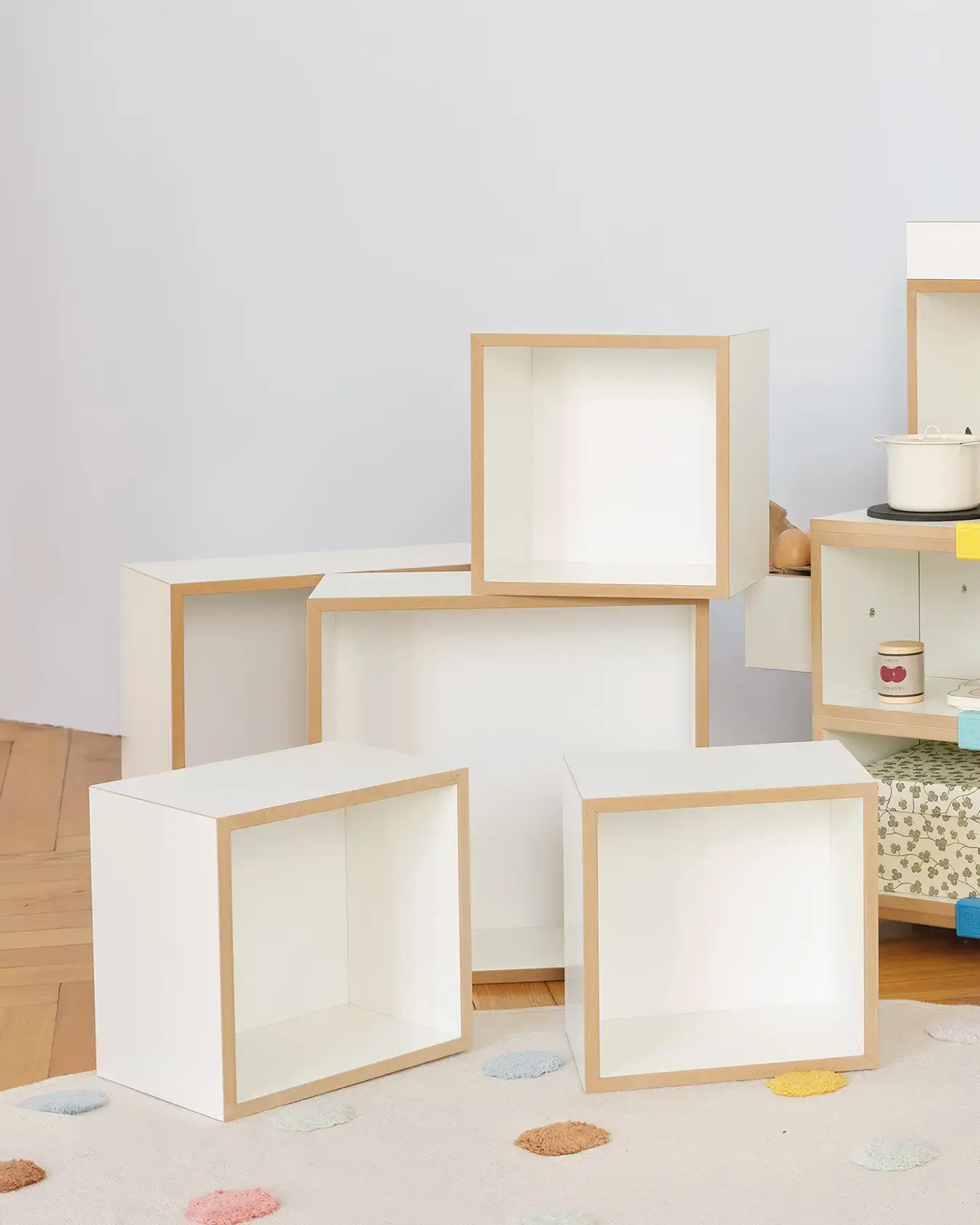 Kiezküche Erweiterungsset Kinderzimmer, Kinderregale, Kiezküche Erweiterungsset