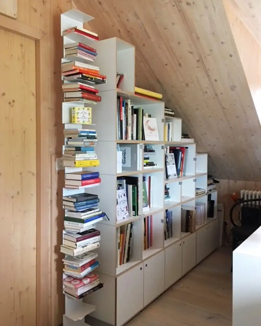 Bücherregal für Dachschränge Kundenbilder, Dachschränge, Stufenregal, Bücherregale, Holz