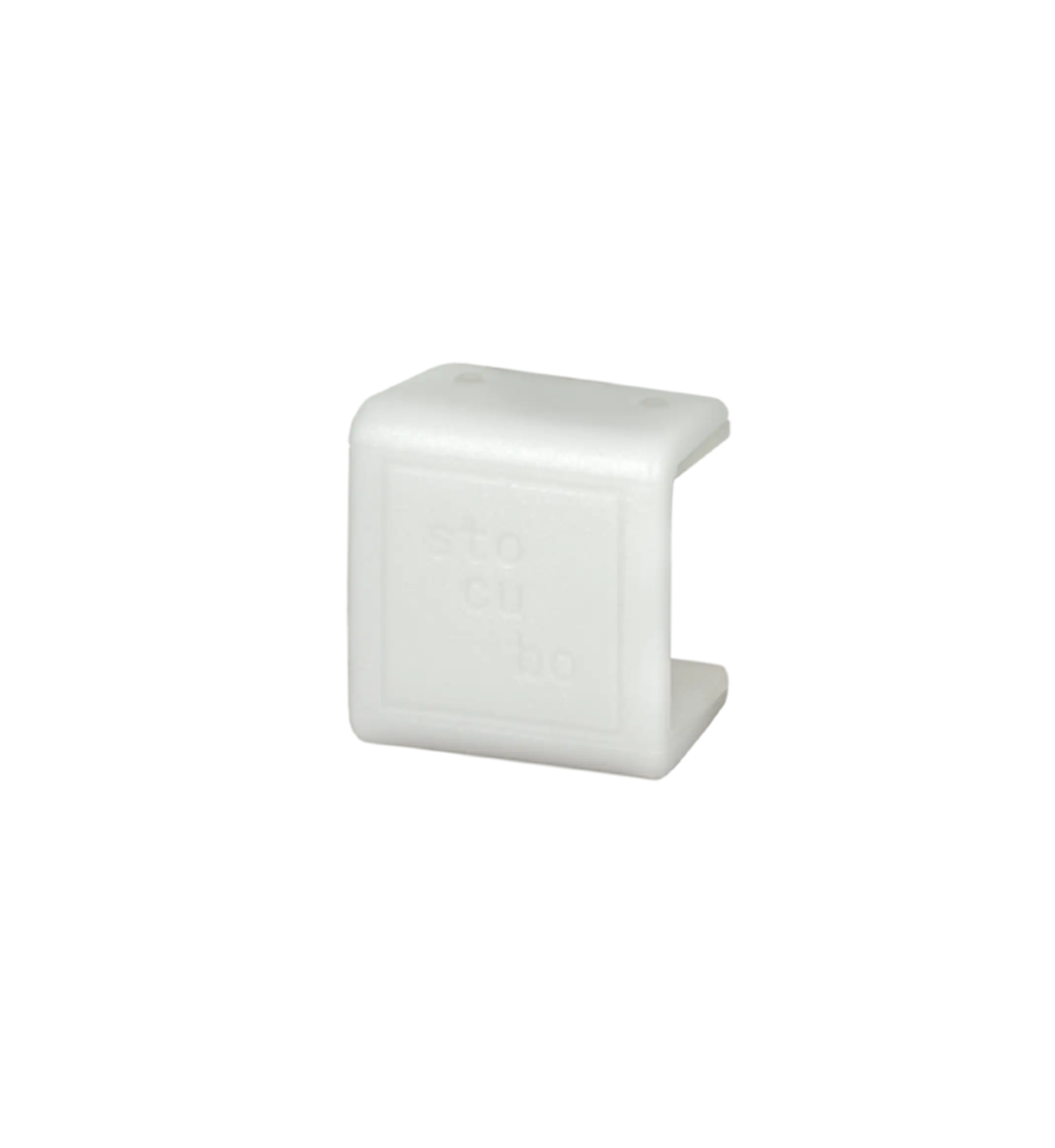 Kunststoffklammer, weiß