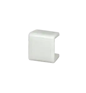 Kunststoffklammer, weiß