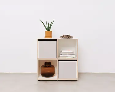 stocubo Würfelregal klein Einschub, kaschmirgrau
