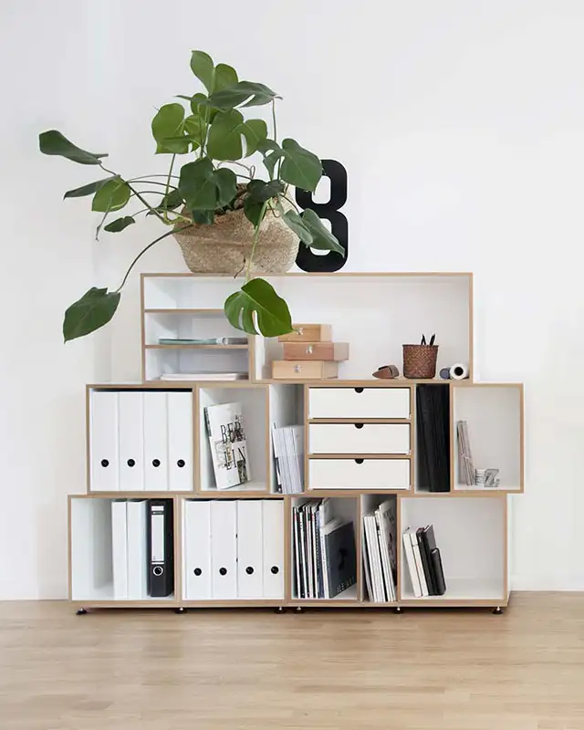 Modulares Aktenregal F3 Modul, Schubladenset 3-teilig, 2:1 Modul