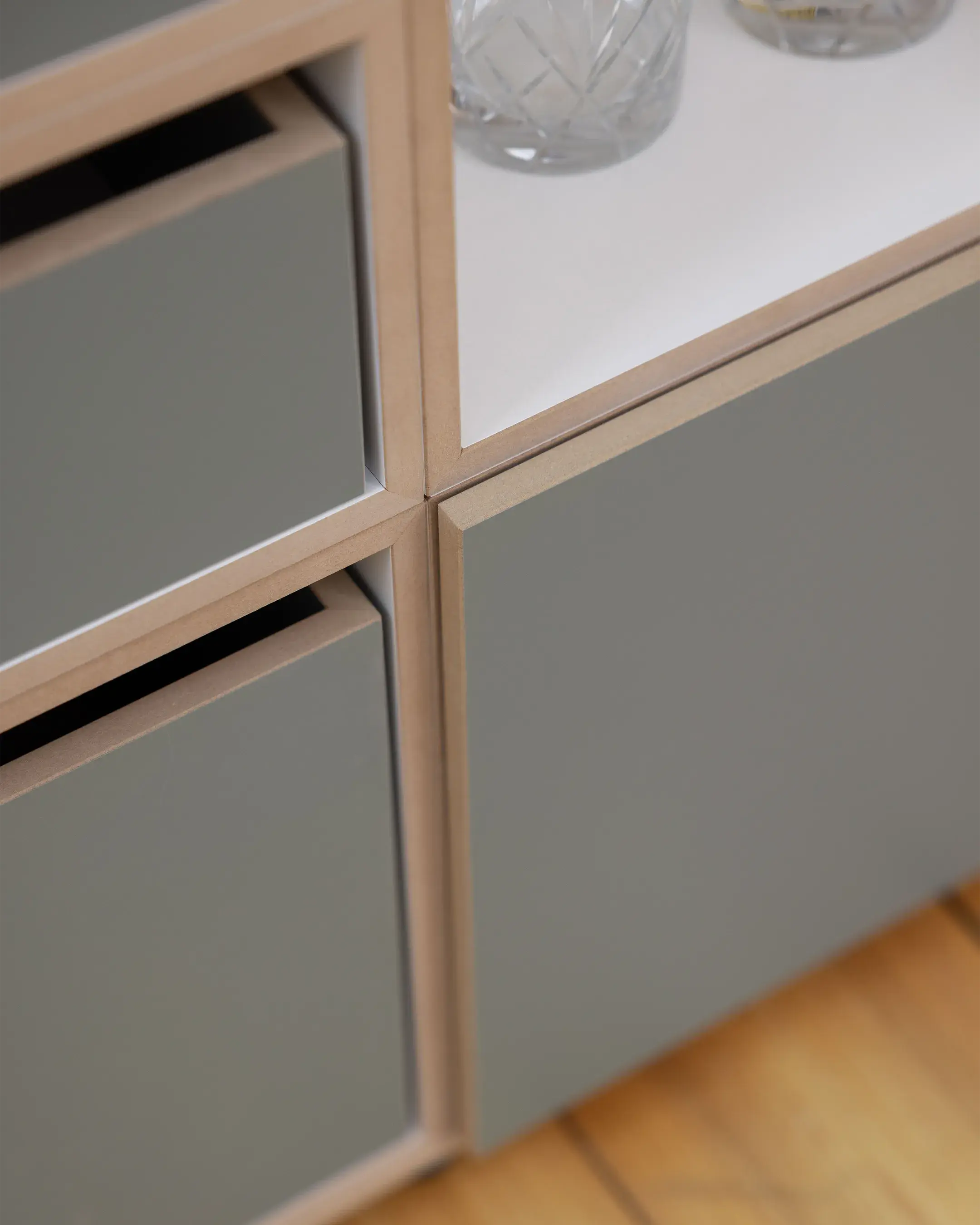 Sideboard in Eukalyptusgrün Schlafzimmer, Wohnzimmer, Sideboards, Kommode, Eukalyptus, 4x5, 80