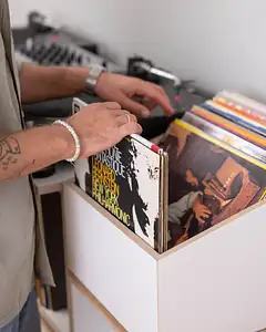 Schallplattenregale, Sideboards, LP, Abdeckplatte, LP-Box, sockel, 4x5, 40