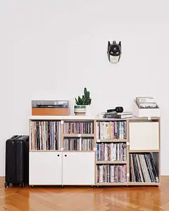 LP Sideboard mit Single Box Schallplattenregale, Single-Box, 4x5, 05