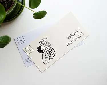 Product Page, Gutschein, vanillegelb, Tisch