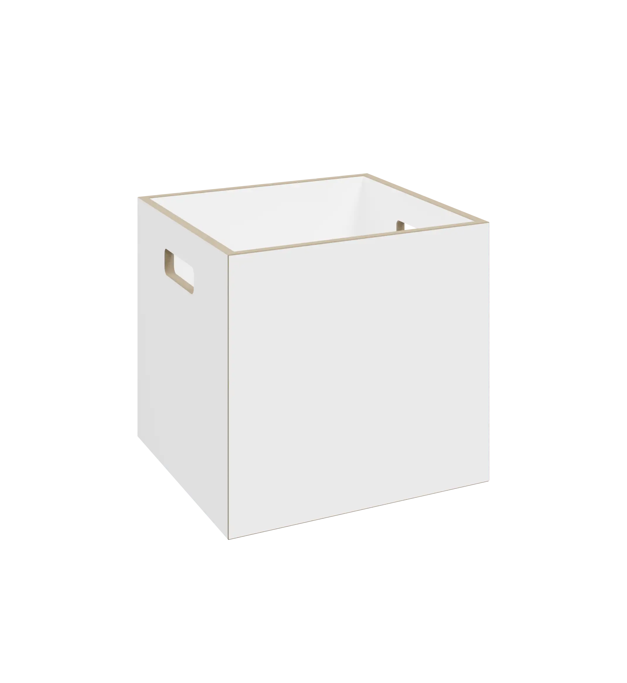 Shop, Freisteller, 1:1 Einschub mit Griffaussparungen, natur, weiß