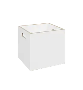 Shop, Freisteller, 1:1 Einschub mit Griffaussparungen, natur, weiß