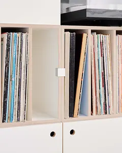 Aluminiumklammer, LP-Regal mit Flip-through, F3 Modul
