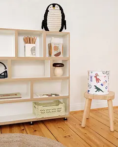 Kinderregal Product Page, 3-in-1-Kiezladen, Kinderregal, 2:1 Grundplatte, halbe Tiefe