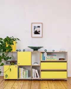 Schlafzimmer, Wohnzimmer, Flur, Sideboard, Highboard, Kommode, Zitrusgelb, Gelb, Schubladen, 4x5, 30