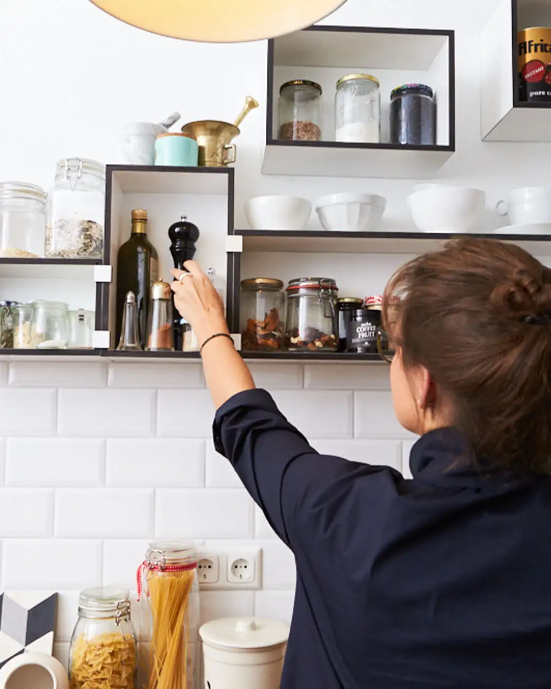 Kleiner Wandhängung für die Küche Kleiner Wandhängung für die Küche, Julia, schwarze Kanten