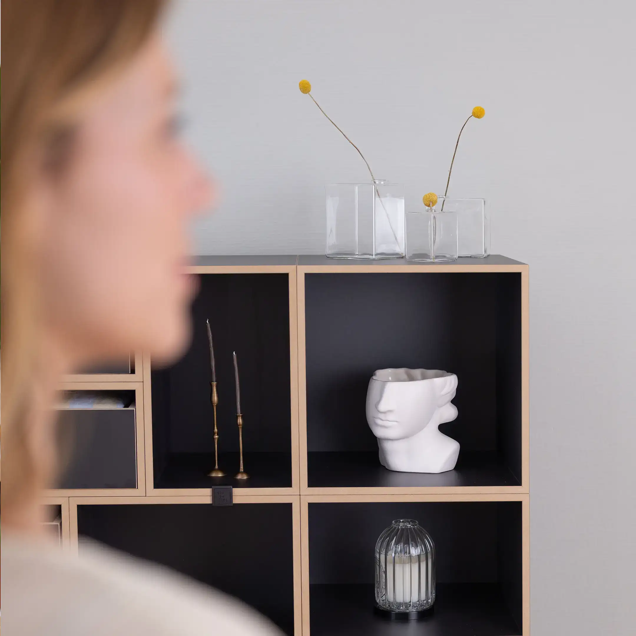 Schwarz Muster, Schwarz, 70