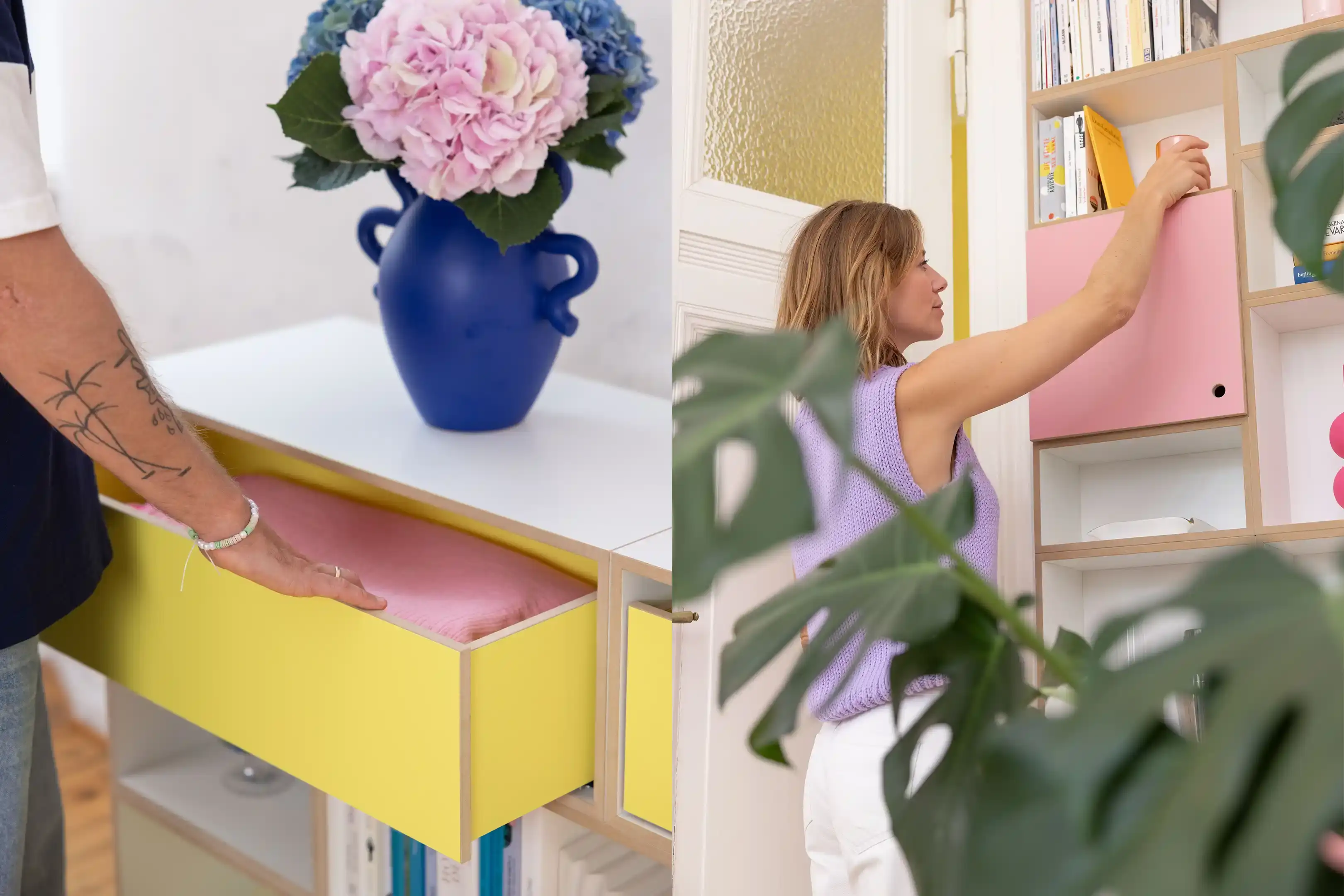 Blog, Knaller-Farben-40, bouquet flower arrangement home happy arrangement adult people happiness smiling person