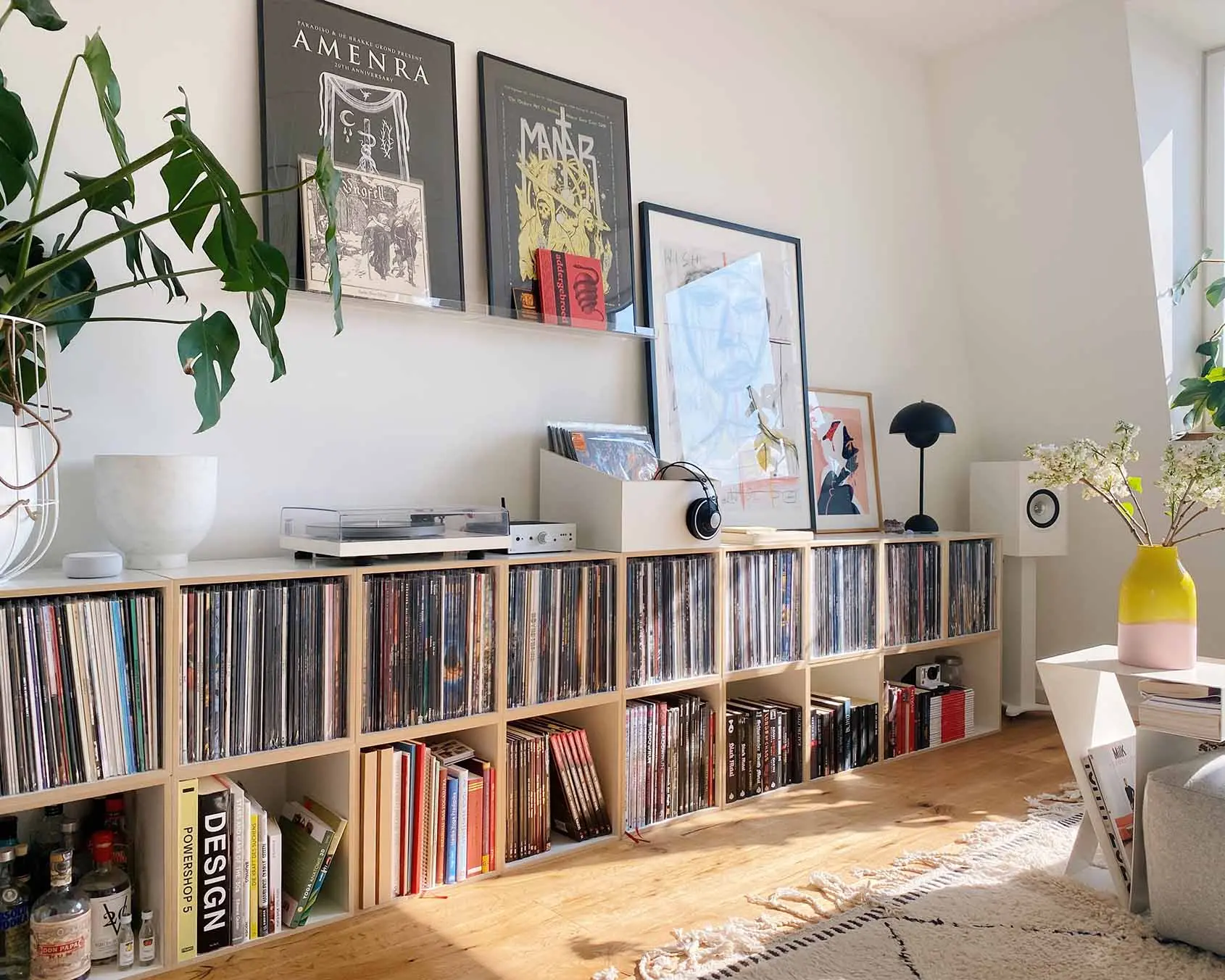 Großes LP-Sideboard Koop, Kristina Ahoi, frontal, Schallplattenregal, 2:1 Modul