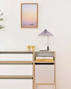 Hohes Schlafzimmer-Sideboard, Kommode-Sideboard, 1:2 Modul Modul Doppelte Breite mit Schublade, 2:3 Modul Doppelte Breite mit Schublade, 1:1 Einschub, kaschmirgrau