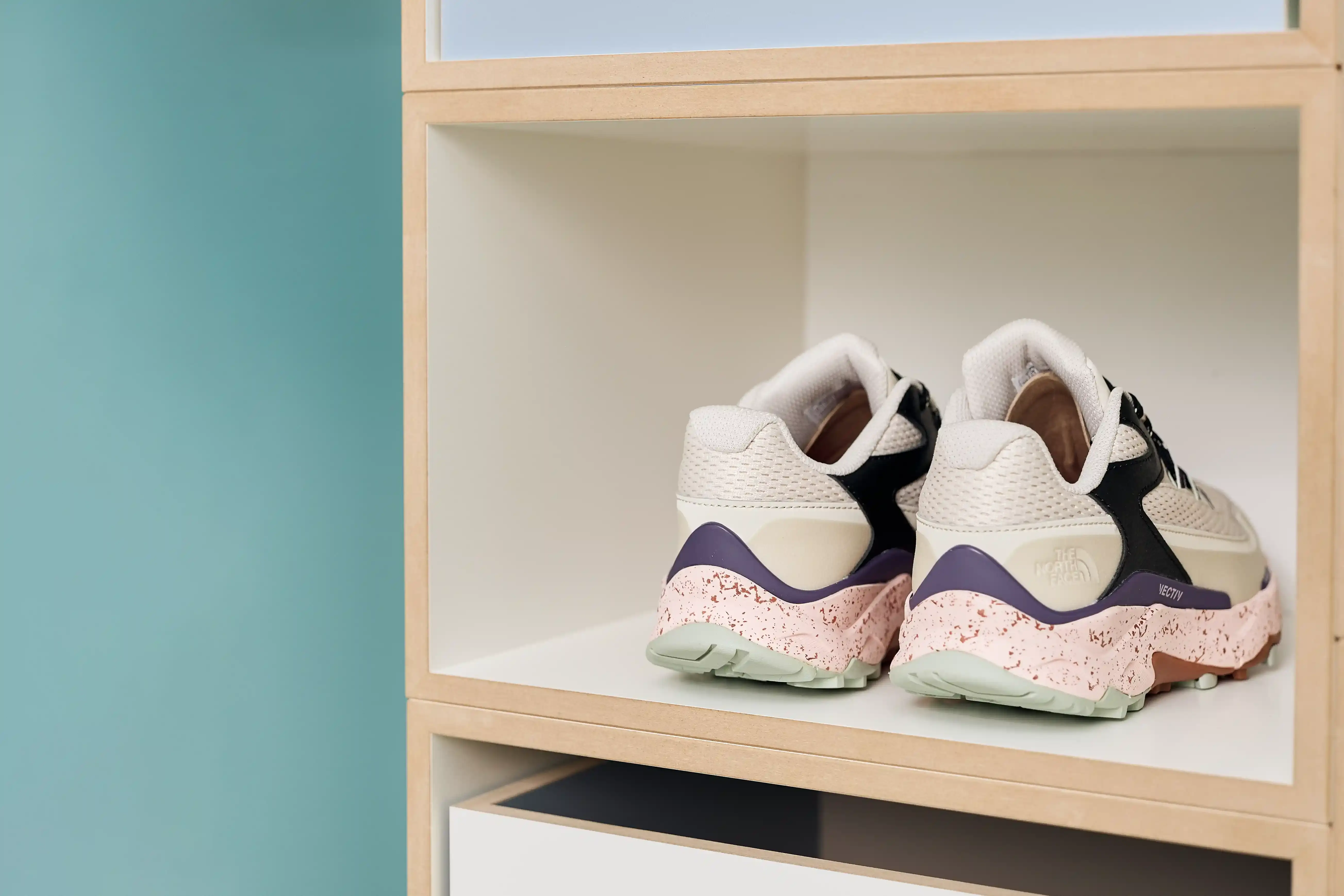 Schuhschrank Blau Flur, Schuhschrank, Schuhregal, Denimblau, Retusche, 3x2, 30